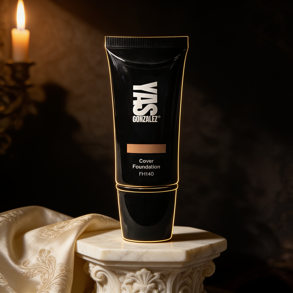 Full Cover Foundation on an ivory marble plinth, Baroque candlelight